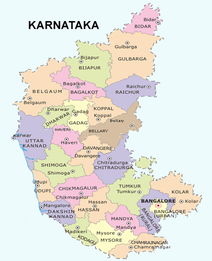 Map of Karnataka